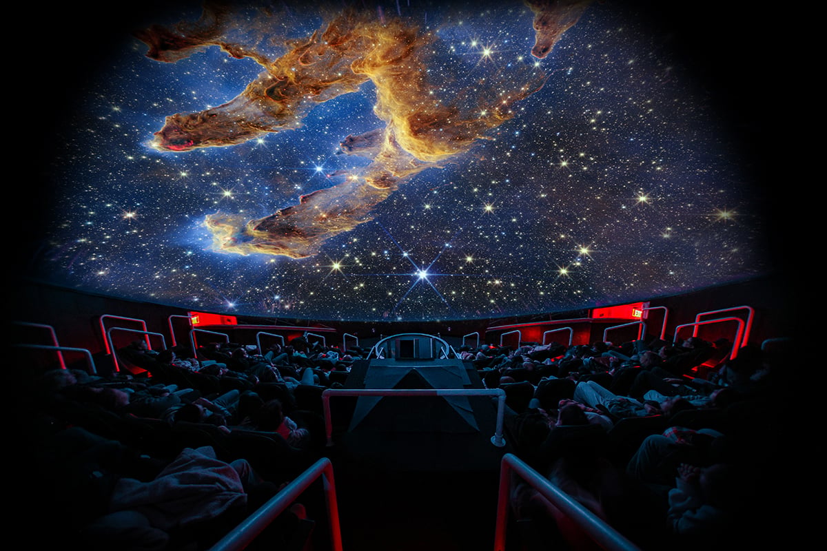 cernan planetarium dome audience with JWST pillars 20250106 small