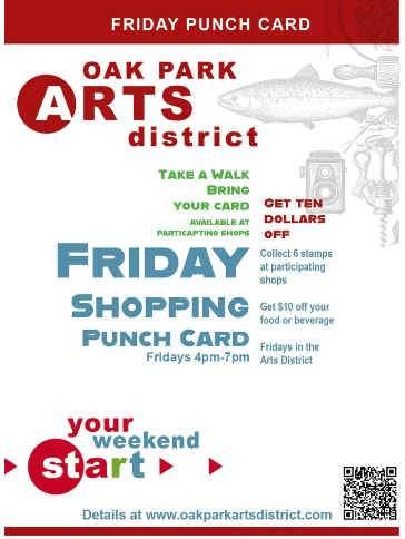 friday shopping punch card